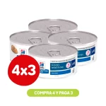 Pack 4x3 Hill's Prescription Lata ZD Felino 156 Gr