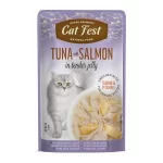 Cat Fest Filetes de Atún con Salmón en Gelatina 70 Gr
