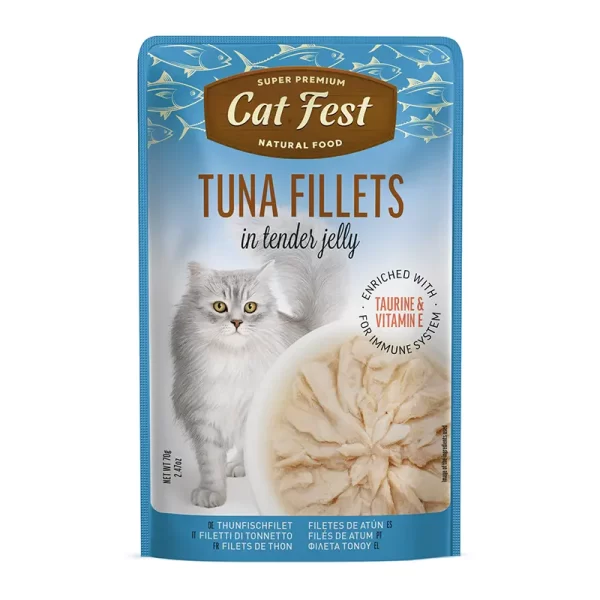 Cat Fest Filetes de Atún en Gelatina 70 Gr