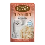 Cat Fest Filetes de Pollo con Pato en Gelatina 70 Gr