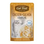 Cat Fest Filetes de Pollo con Salmón en Gelatina 70 Gr