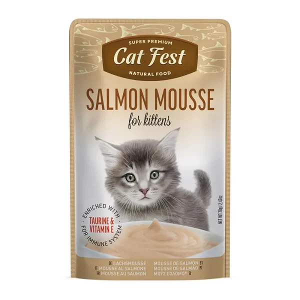 Cat Fest Mousse de Salmón 70 Gr