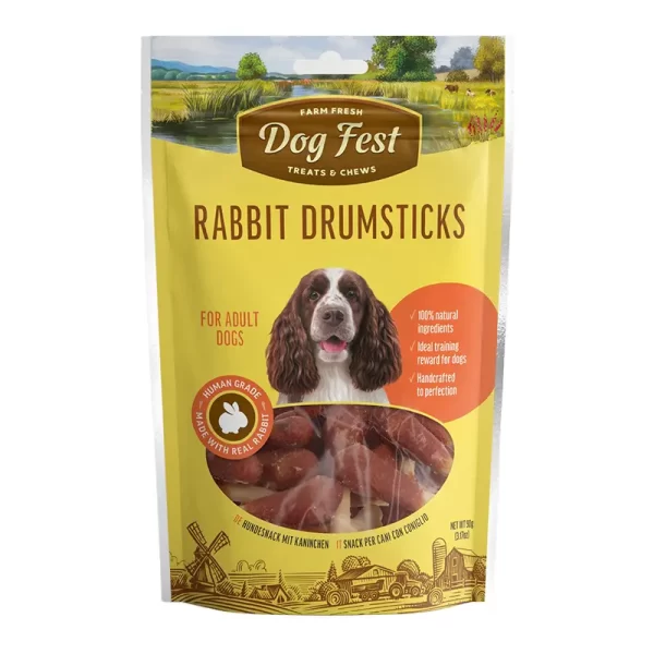Dog Fest Bocaditos de Conejo 90 Gr