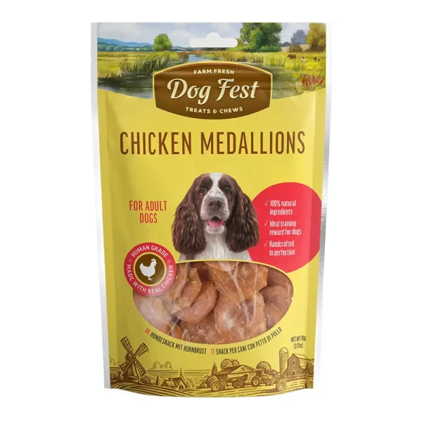 Dog Fest Medallones de Pollo 90 Gr