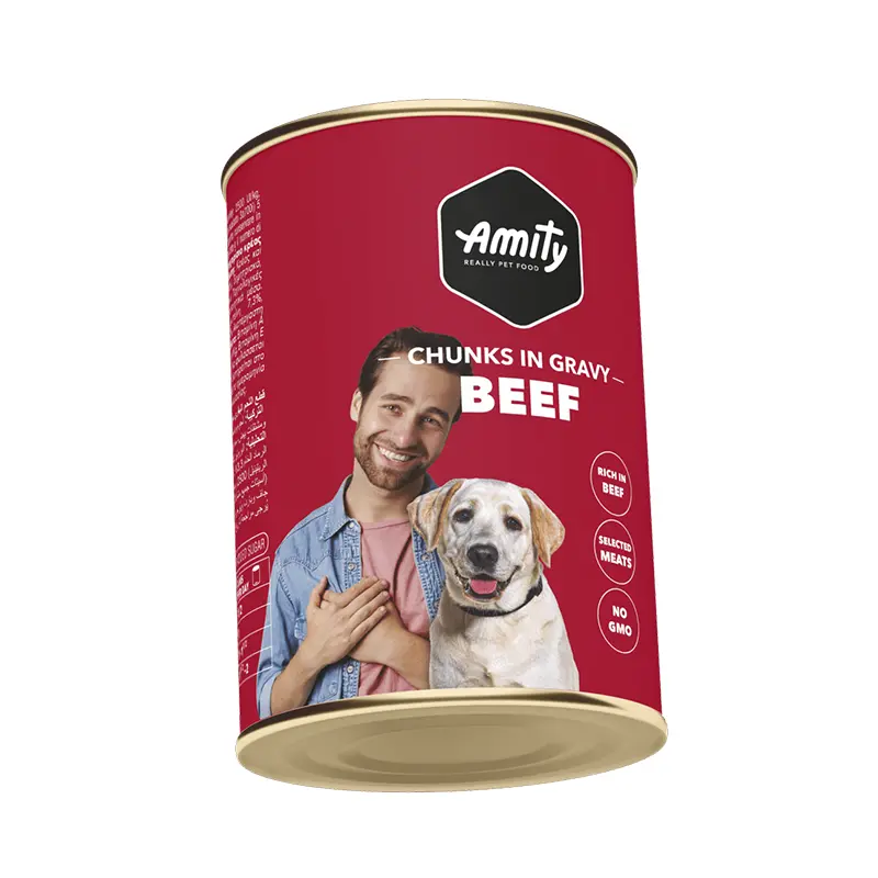 Latas Amity Chunks Beef Adult Dog Wet Food 1250 Gr Latas Amity Chunks Beef Adult Dog Wet Food