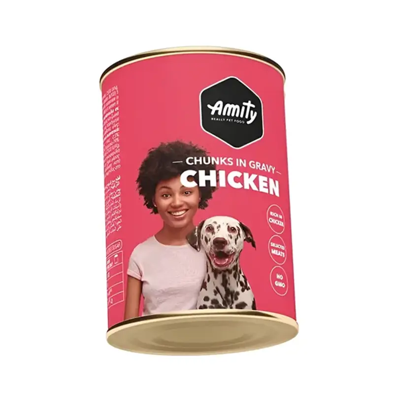 Latas Amity Chunks Chicken Adult Dog Wet Food 1250 Gr Latas Amity Chunks Chicken Adult Dog Wet Food