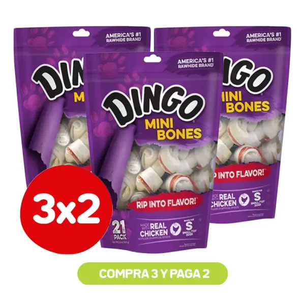 Pack 3X2 Dingo Mini Value / Bones Bag 21Pk