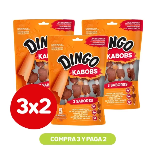 Pack 3X2 Dingo Triple Flavor Kabob 5 Pk