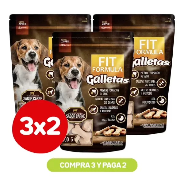 Pack 3X2 Fit Formula Galleta 400 Gr