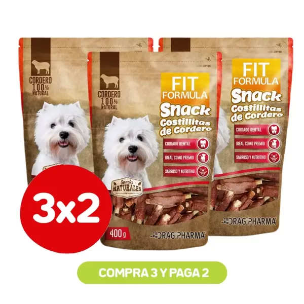 Pack 3X2 Fit Formula Snack Costillita 400Gr