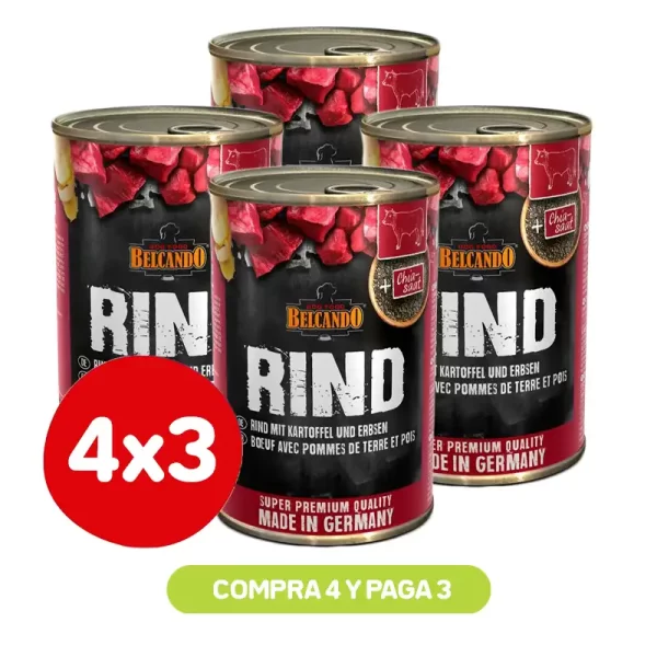Pack 4X3 Belcando Ternera Con Patata Y Guisantes 400G