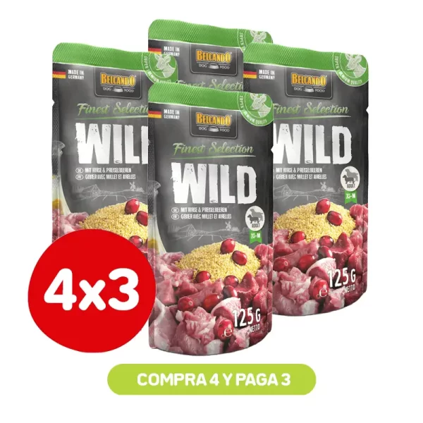 Pack 4X3 Belcando Venado Con Mijo Y Arandano 125G