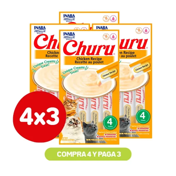 Pack 4X3 Churu Chicken 56 Gr