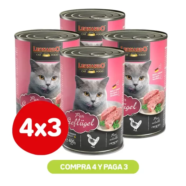 Pack 4X3 Leonardo Lata Ave 400 Gr