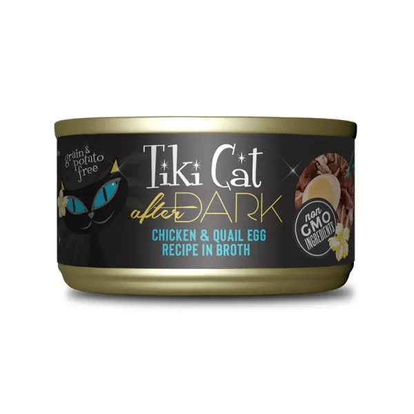 Tiki Cat After Dark Chicken y Quail Egg Wet Food 80 Gr