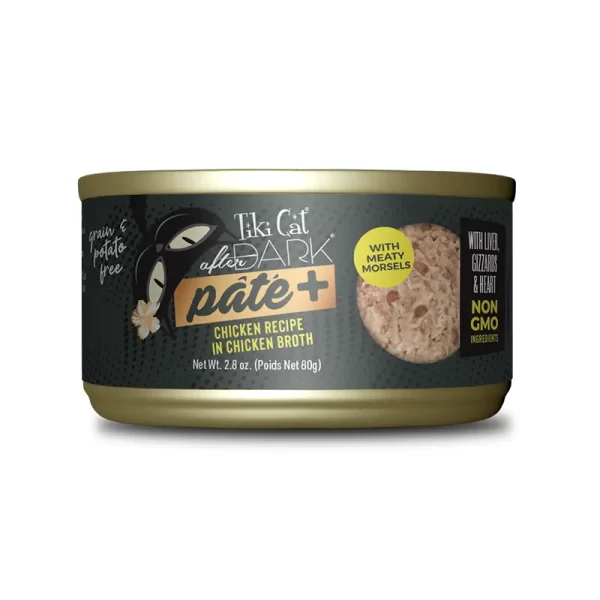 Tiki Cat After Dark Pate + Chicken Wet Food 80 Gr