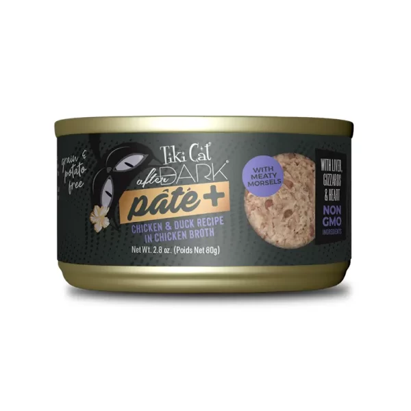Tiki Cat After Dark Pate + Chicken y Duck Wet Food 80 Gr