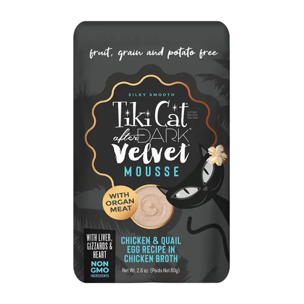 Tiki Cat After Dark Velvet Mousse Chicken y Quail Egg 80 Gr