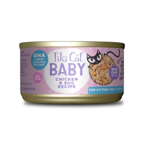 Tiki Cat Baby Whole Foods Chicken y Egg Wet Food 70 Gr