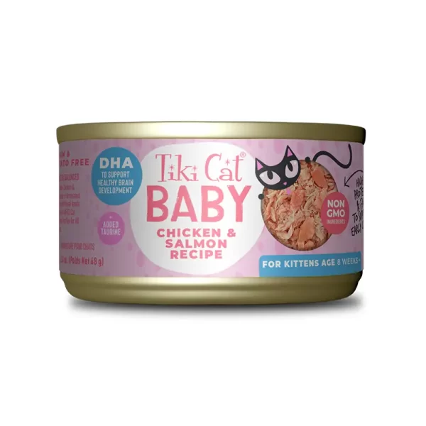 Tiki Cat Baby Whole Foods Chicken y Salmon Wet Food 70 Gr