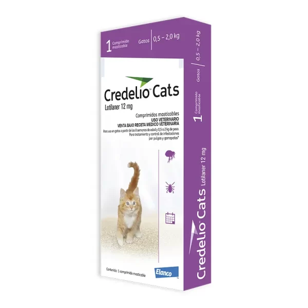 Credelio Gato 12 Mg 0.5 a 2 Kg x 1 Tableta