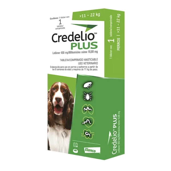 Credelio Plus Perro 450 Mg 11 a 22 Kg x 1 Tableta