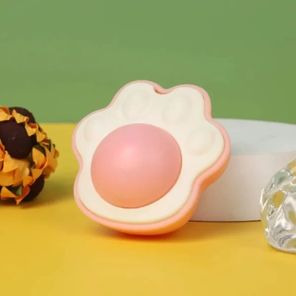 Juguete Para Gato Bolita De Catnip Diseño Huellita