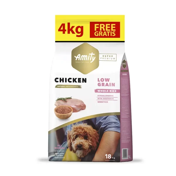 Alimento Amity Adulto Pollo 14+4 Kg