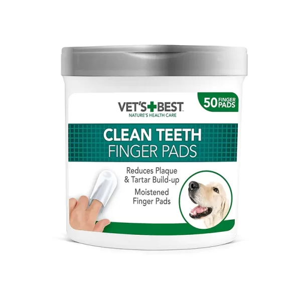 Vet's Best Toallitas de Limpieza Dental 50 Und