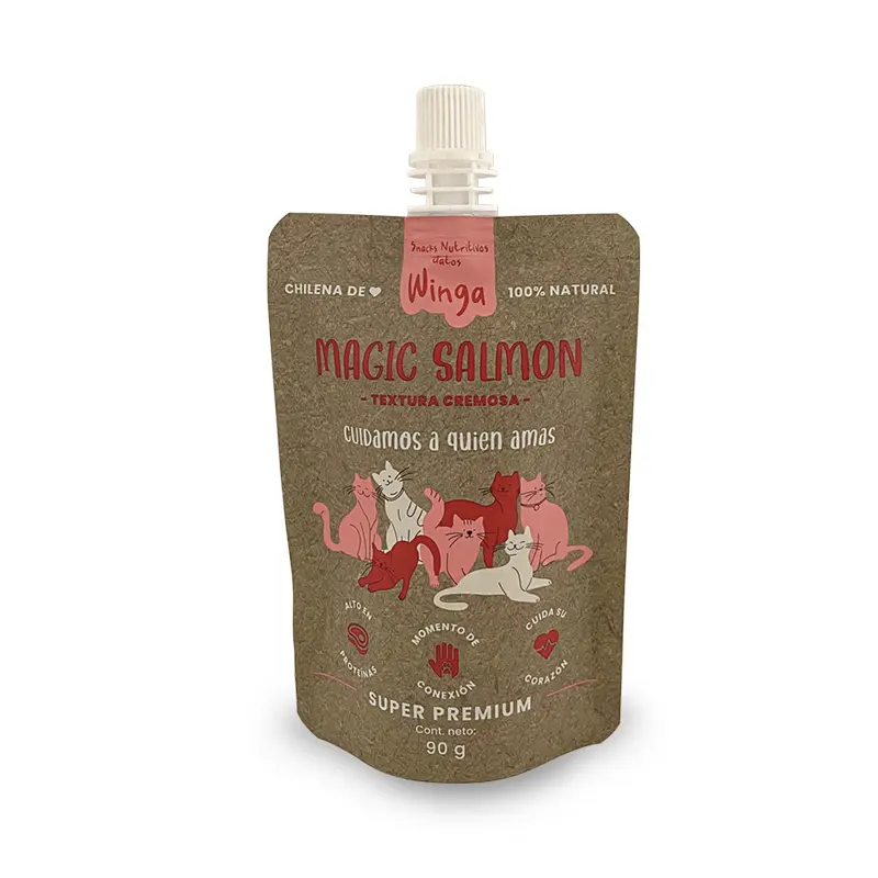Winga Pouch Magic Salmon Gato 90 Gr-1 Winga Pouch Magic Salmon Gato 90 Gr