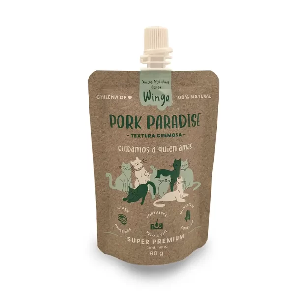 Winga Pouch Pork Paradise Gato 90 Gr