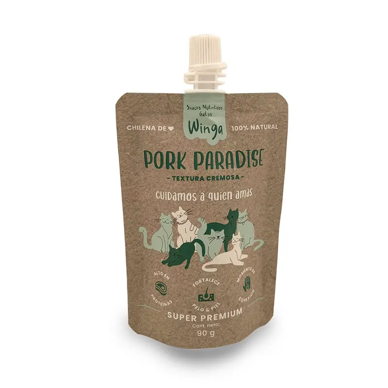Winga Pouch Pork Paradise Gato 90 Gr-1 Winga Pouch Pork Paradise Gato 90 Gr