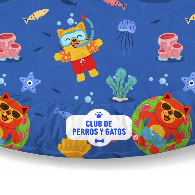 Cama Refrescante Circular Summer Paw