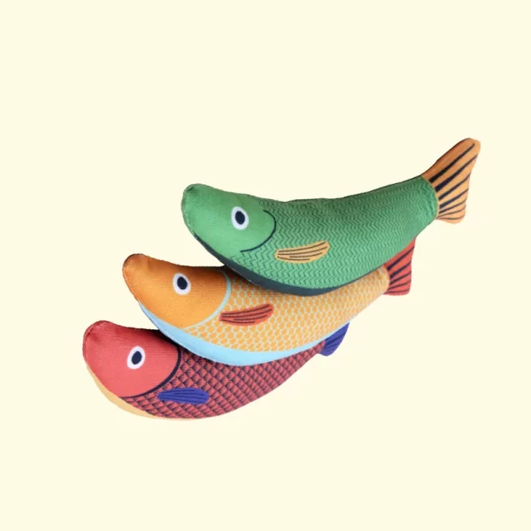 Juguete Para Gato Pez Arcoiris Con Catnip