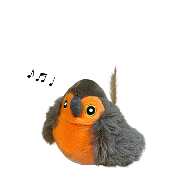 Juguete Para Gato Pájaro Mirlo Con Sonido