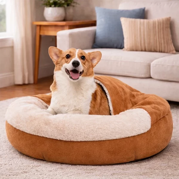 Cama Para Mascota Snuggle - Caramel 