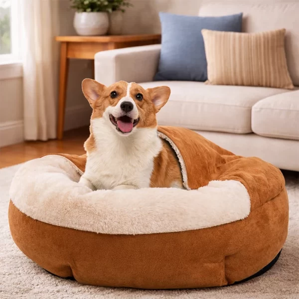 Cama Para Mascota Snuggle - Caramel 