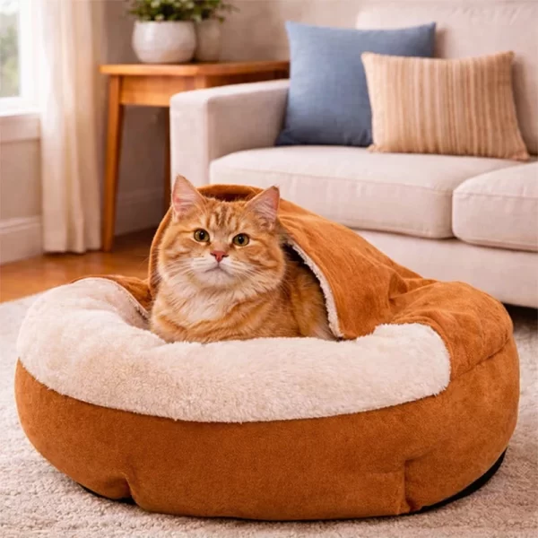 Cama Para Mascota Snuggle - Caramel 