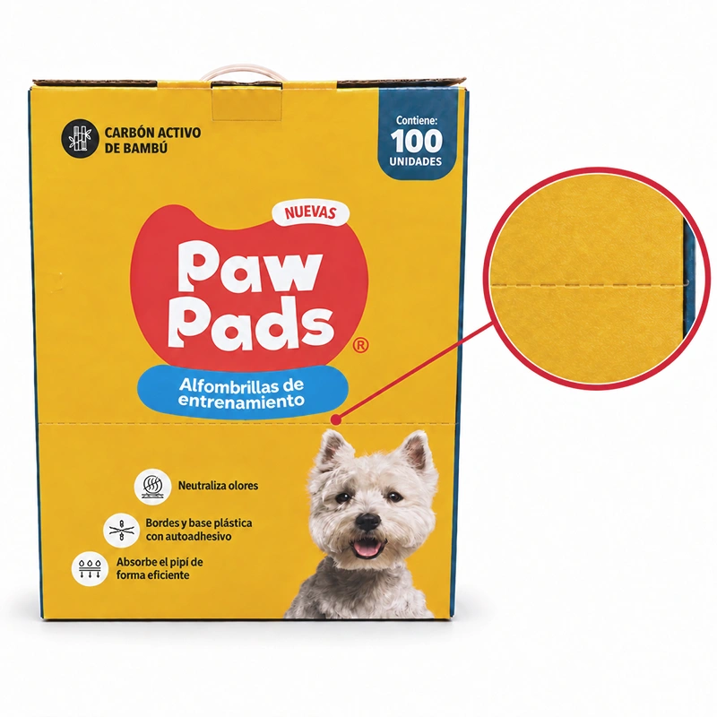 Sabanillas o Alfombrillas de Entrenamiento Paw Pads Carbón 60 x 60 cms - Box 100 Unid