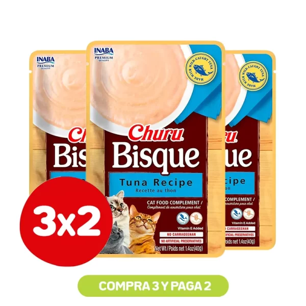Pack 3x2 Churu Bisque Tuna 40 Gr