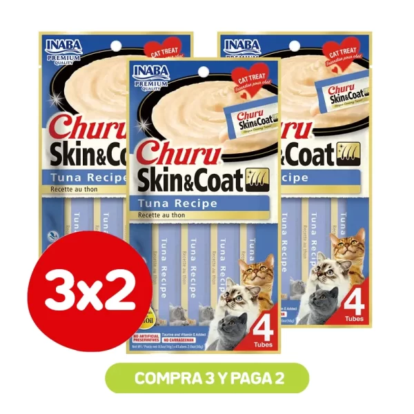 Pack 3x2 Churu Skin Coat Tuna