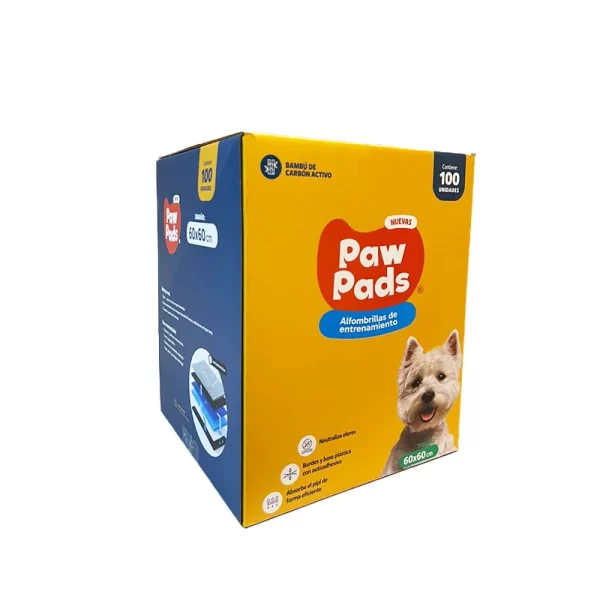 Sabanillas o Alfombrillas de Entrenamiento Paw Pads Carbón 60 x 60 cms - Box 100 Unid