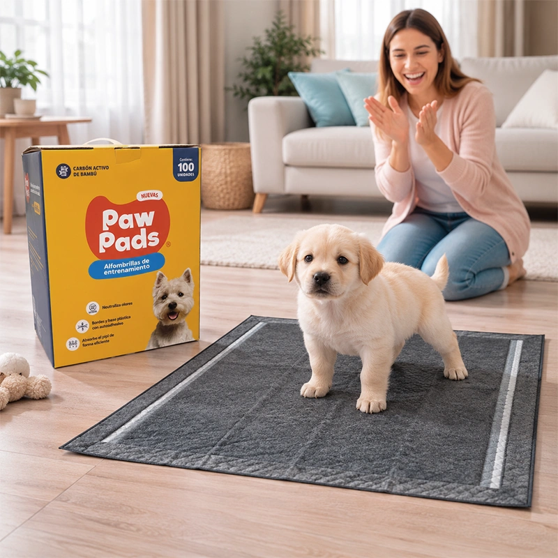Sabanillas o Alfombrillas de Entrenamiento Paw Pads Carbón 60 x 60 cms - Box 100 Unid