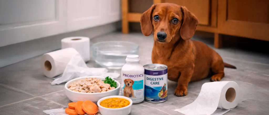 Mi perro tiene diarrea: qué hacer, qué darle y cómo solucionarlo