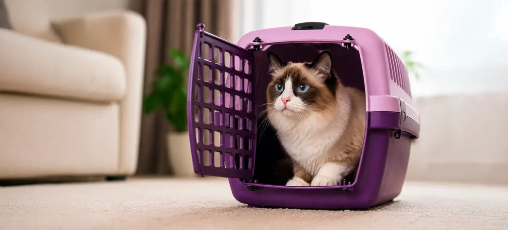 Descubre cómo elegir un transportador para gatos cómodo, seguro y del tamaño correcto para reducir el estrés y viajar mejor.