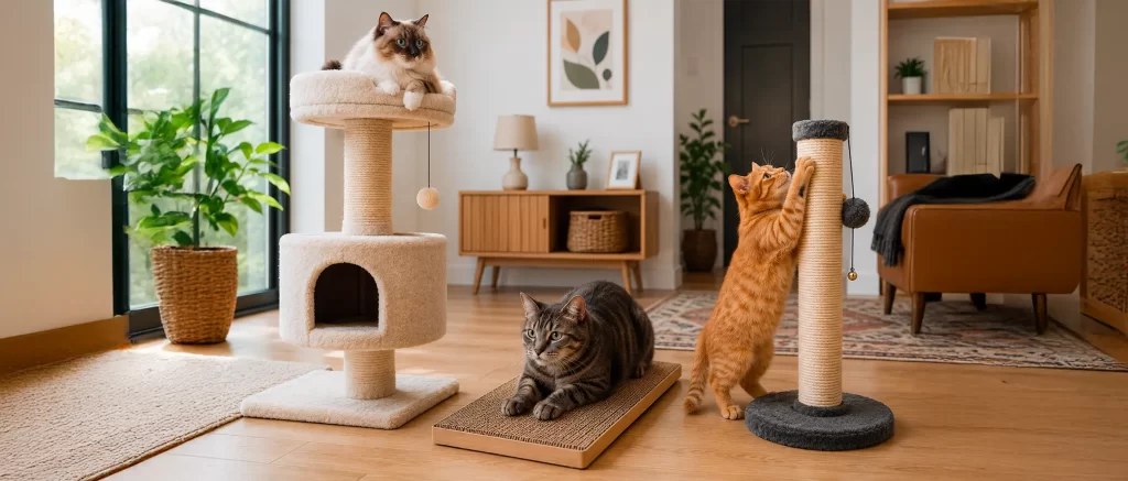 Mejores rascadores para gatos: cuáles elegir según tamaño, comportamiento y espacio