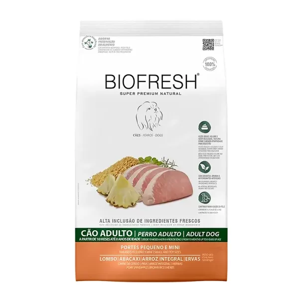Biofresh Perro Adulto Razas Pequeñas y Mini Cerdo Piña