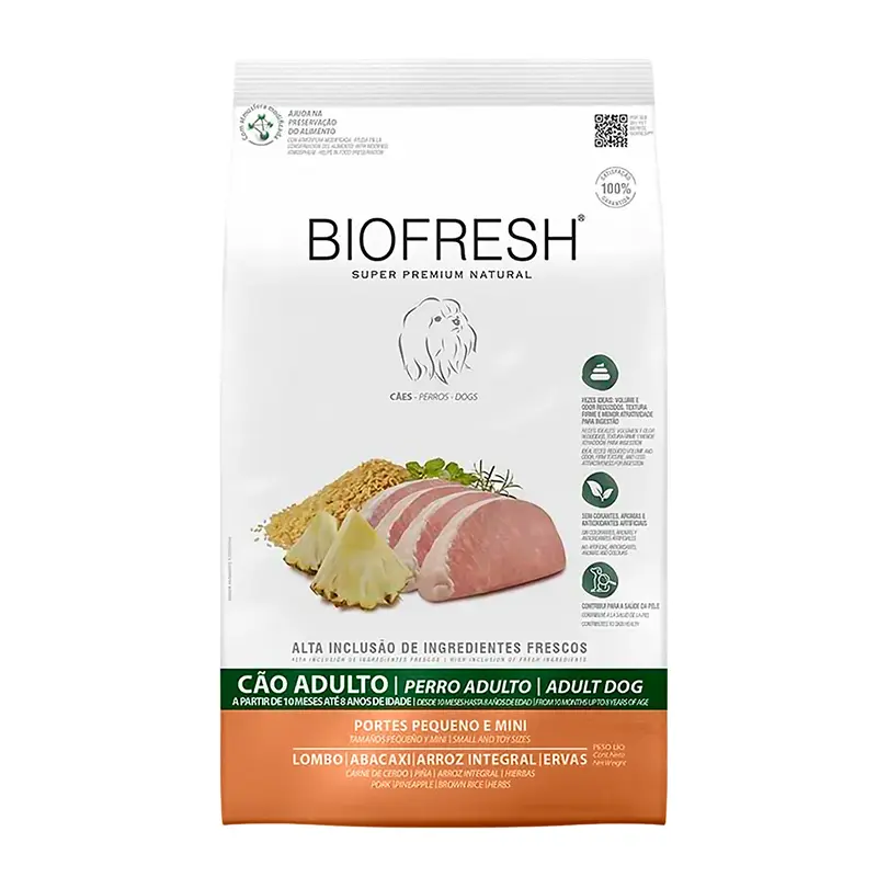 Biofresh Perro Adulto Razas Pequeñas y Mini Cerdo Piña-1 Biofresh Perro Adulto Razas Pequeñas y Mini Cerdo Piña