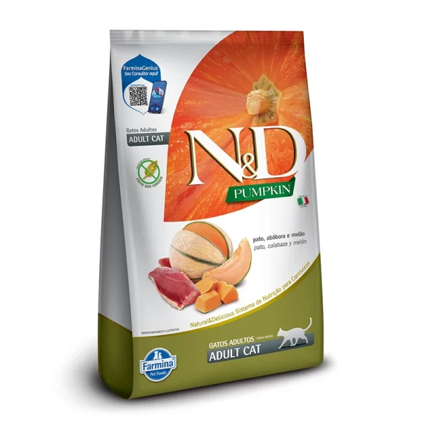 N&D Felino Calabaza Adulto Pato