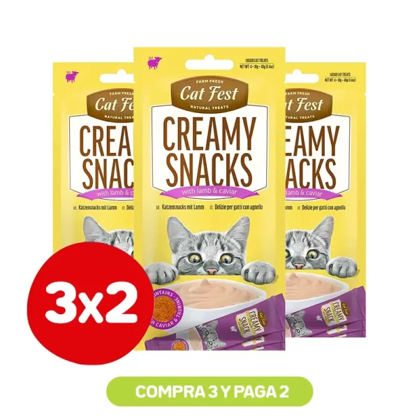 Pack 3x2 Cat Fest Caviar Cordero 40 Gr